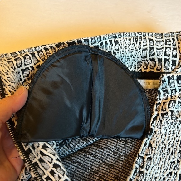 Erin London Retro Black and White Python Print 3/4 Sleeve Jacket Women’s P/L - Picture 7 of 9